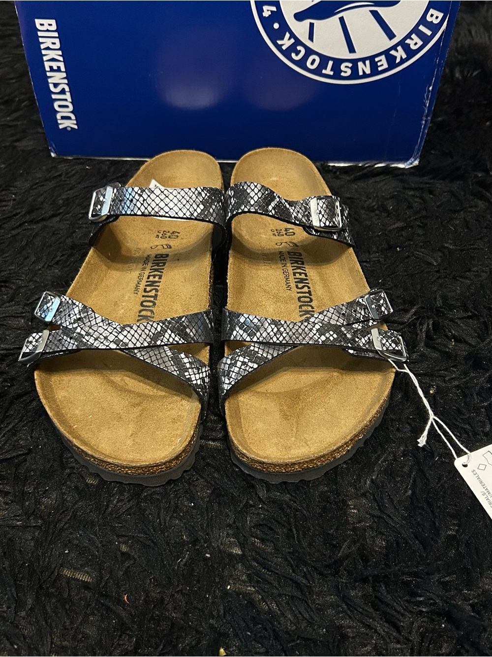 BIRKENSTOCK Franca snake skin print Python gladiator sandals shoes eur 40 new - Picture 2 of 9